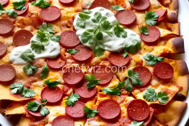 Pepperoni Pizza Supreme Nachos Recipe