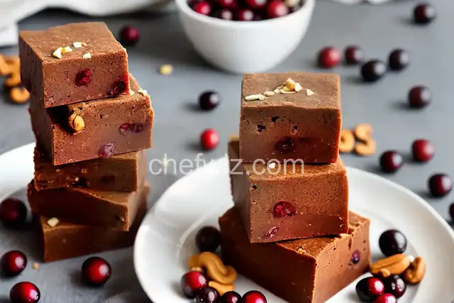 Perfect Cranberry Cashew Fudge