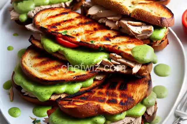 Peruvian-Style Grilled-Chicken Sandwiches With Spicy Green Sauce Recipe