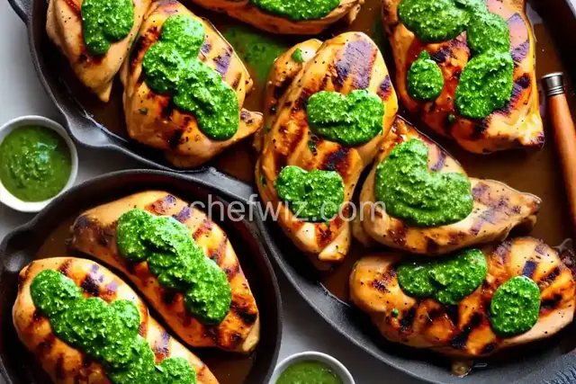 Peruvian-Style Grilled Chicken With Green Sauce Recipe