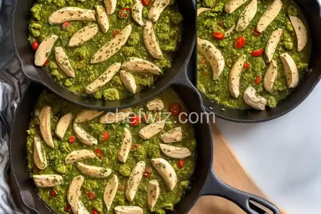 Pesto Chicken Skillet Supper