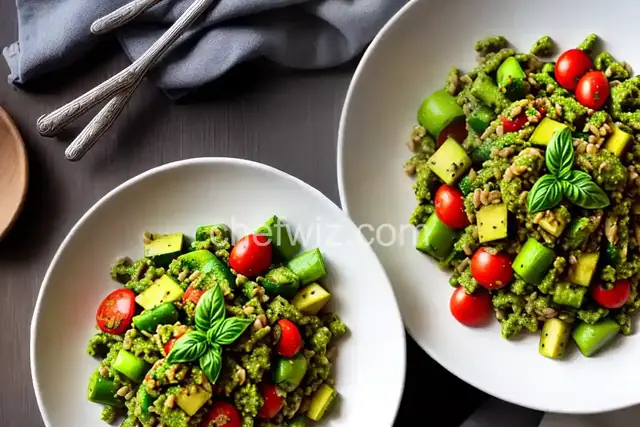 Pesto Farro with Spring Veggies