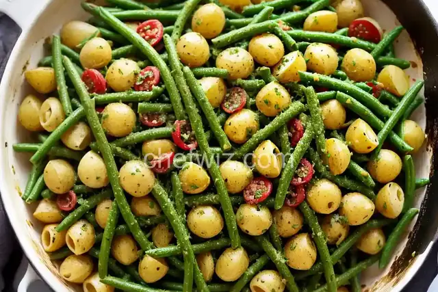 Pesto Pasta With Potatoes and Green Beans Recipe