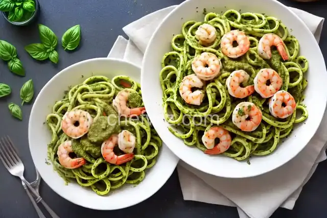 Pesto Pasta with Shrimp