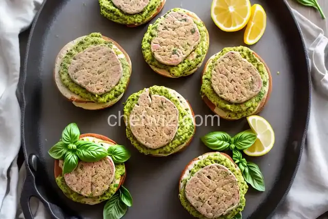 Pesto Turkey Burgers