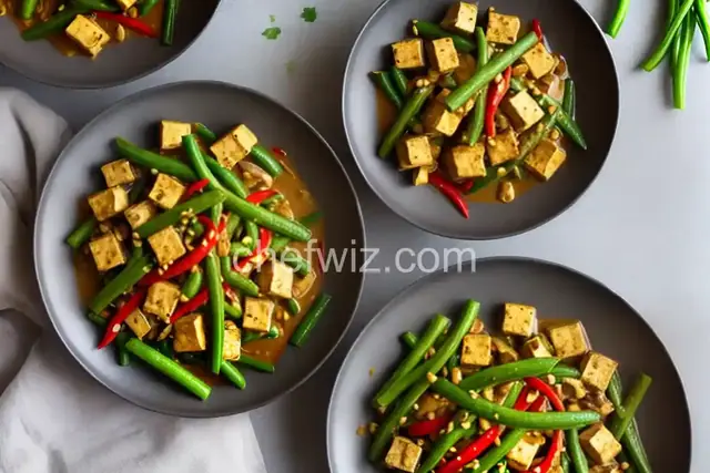 Phat Phrik Khing With Tofu and Long Beans (Thai Dry-Curry Stir-Fry) Recipe