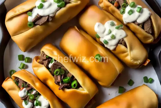 Philly Cheese Steak Egg Rolls