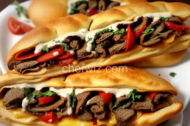 Philly Cheese Steak Stromboli