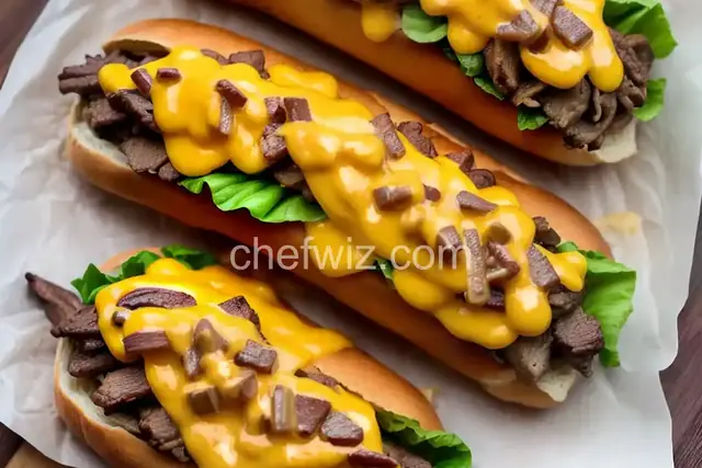 Philly Cheese Steak with Maui Onion and Cheese Whiz