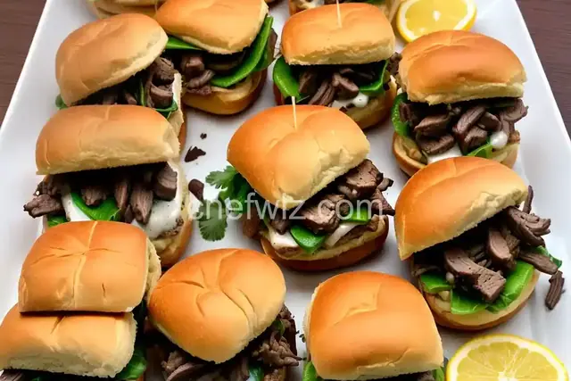 Philly Cheesesteak Sliders
