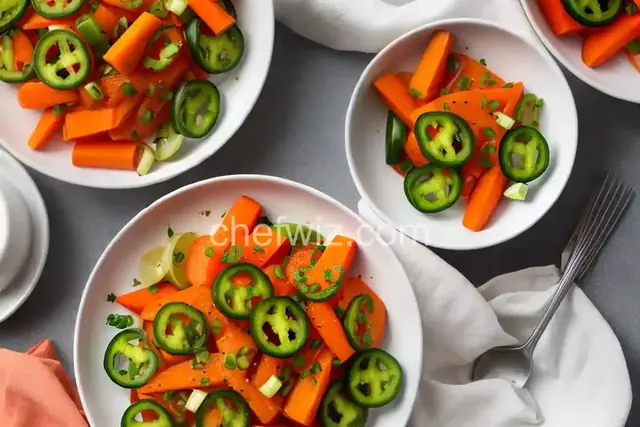 Pickled Carrots and Jalapenos