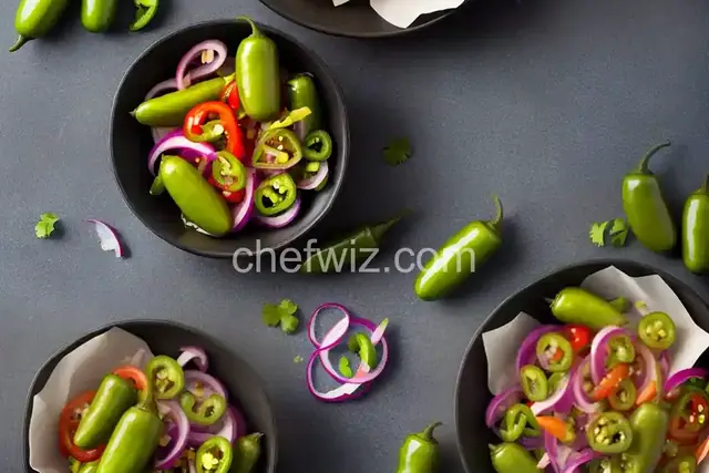 Pickled Jalapenos and Onions