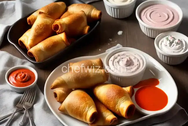 Pigs in a Blanket with Spicy Hot Dip