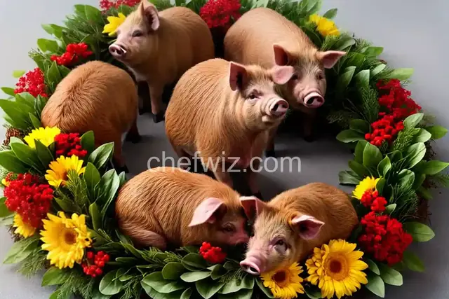 Pigs in a Wreath