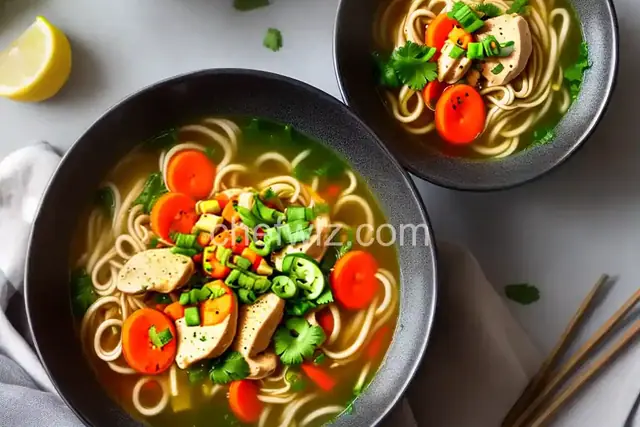 Pimped-up lipton chicken noodle soup