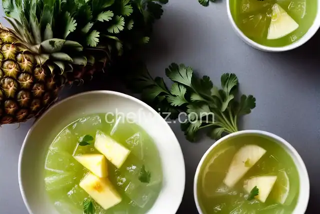 Pineapple Cilantro Serrano Cocktail