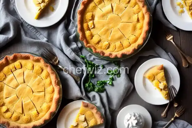 Pineapple Coconut Chess Pie
