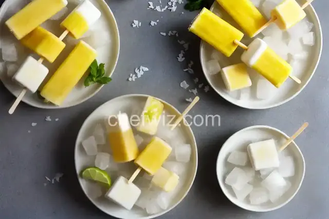Pineapple-Coconut Ice Pops