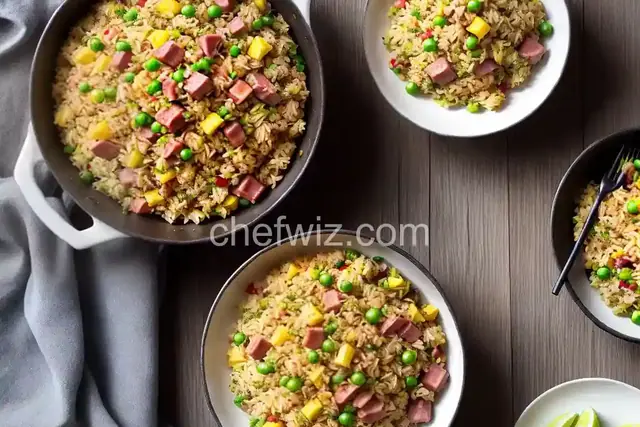 Pineapple Fried Rice with Ham