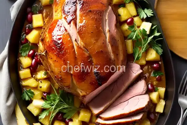 Pineapple Honey-Glazed Ham