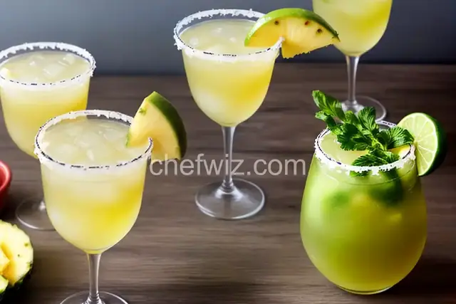 Pineapple Jalapeño Margaritas