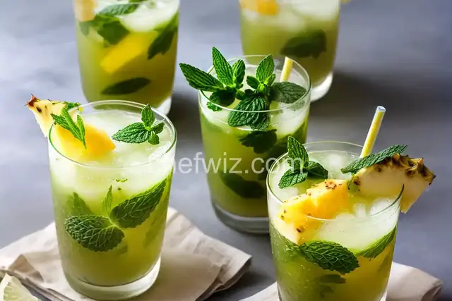 Pineapple-Mint Mojito Mocktail