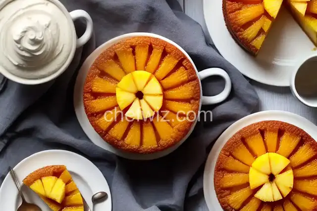 Pineapple Upside-Down Cake in a Mug