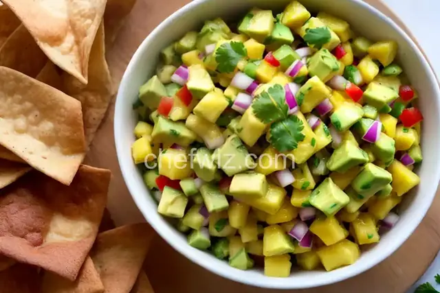Pineapple and Avocado Salsa
