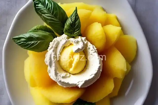 Pineapple and Basil Sorbet