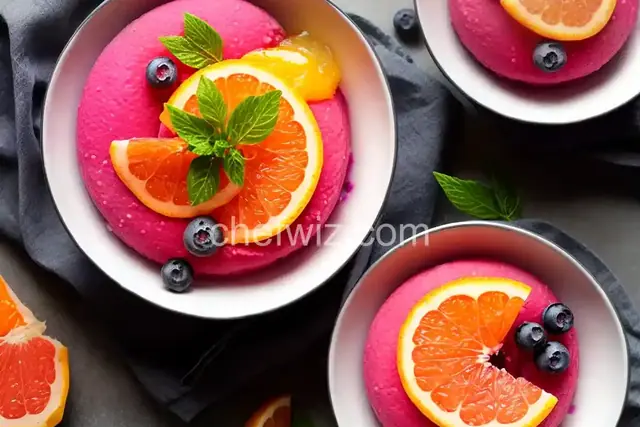 Pink Grapefruit Blueberry Sorbet