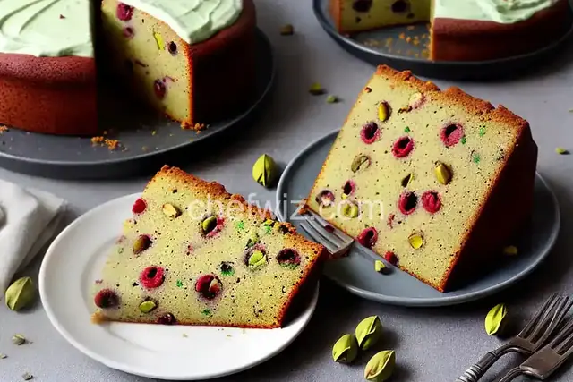 Pistachio-Cherry Cake