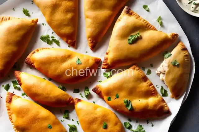 Pizza Dough Chicken Empanadas
