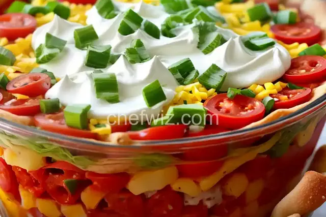 Pizza Seven Layer Dip