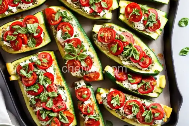 Pizza Zucchini Boats