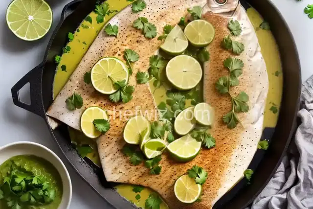 Planked Whitefish With Cilantro-Lime Butter Recipe