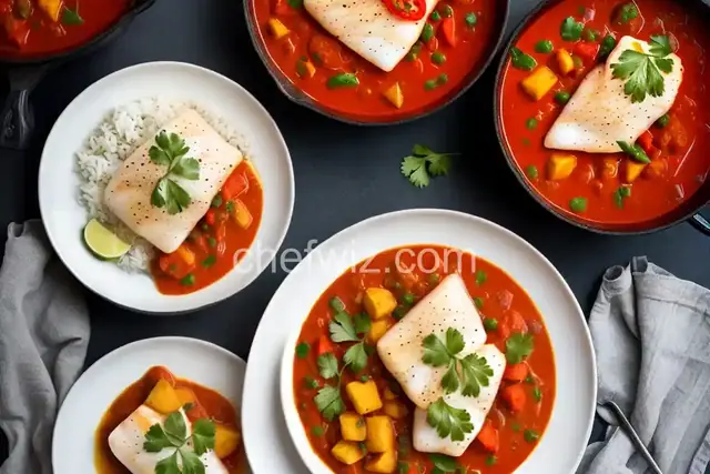 Poached Cod in Tomato Curry