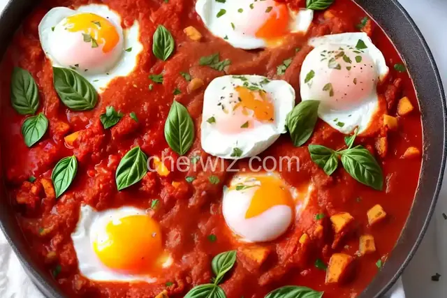 Poached Eggs in Tomato Sauce