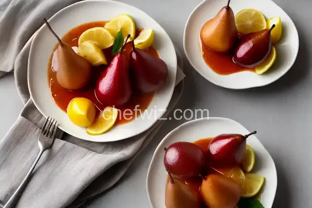 Poached Pears (Poires Pochees)