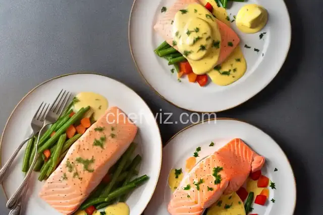Poached Salmon with Hollandaise Sauce