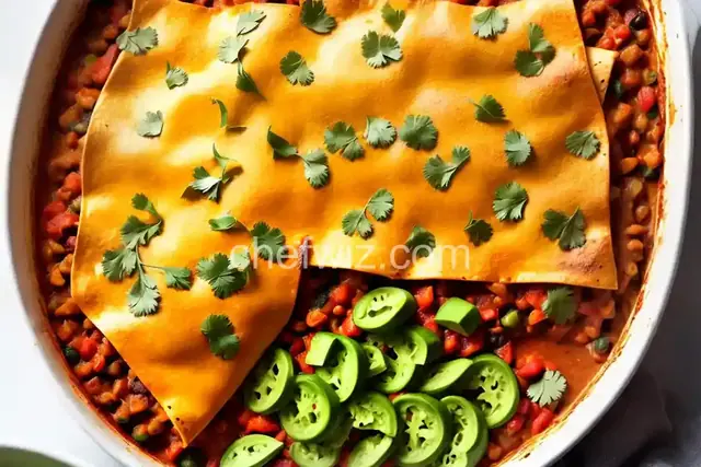 Poblano Chicken Enchilada Casserole