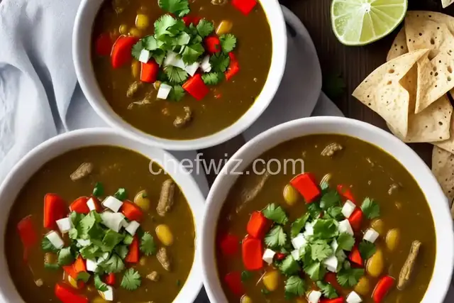 Poblano Chile Pepper Soup