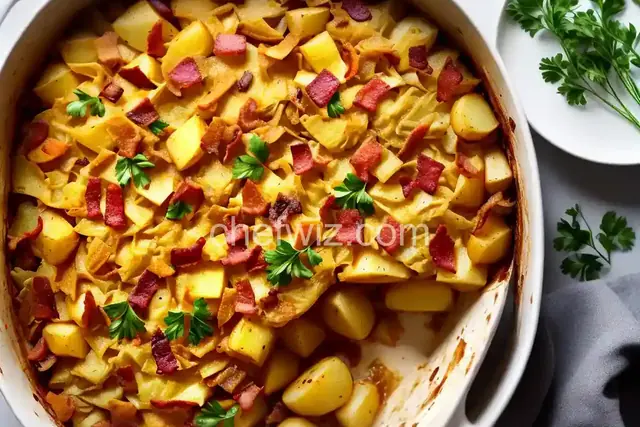 Polish Cabbage, Potato, and Bacon Casserole Recipe