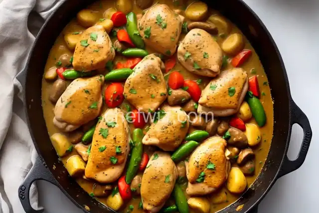 Pollo (Chicken) Fricassee from Puerto Rico