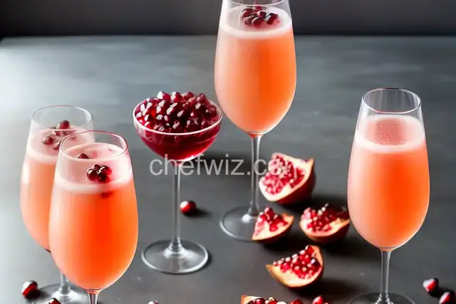 Pomegranate Mimosas