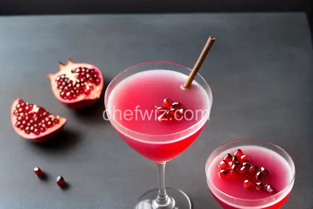 Pomegranate-Sake Martini