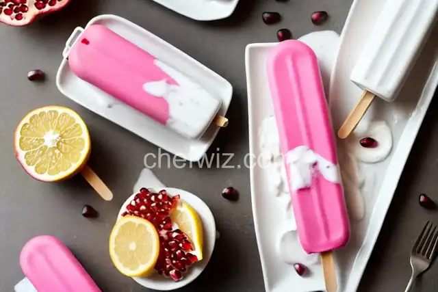 Pomegranate-Yogurt Ice Pops