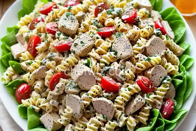Poppy Seed Chicken Pasta Salad
