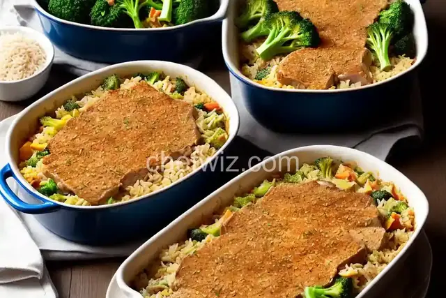 Pork, Broccoli and Rice Casserole