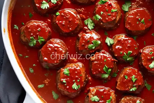 Pork Cheeks Braised in Tomato Wine Sauce Recipe