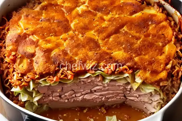 Pork Chop and Cabbage Casserole